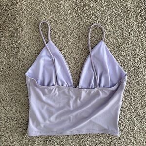 Lavender Spaghetti Strap Crop Top